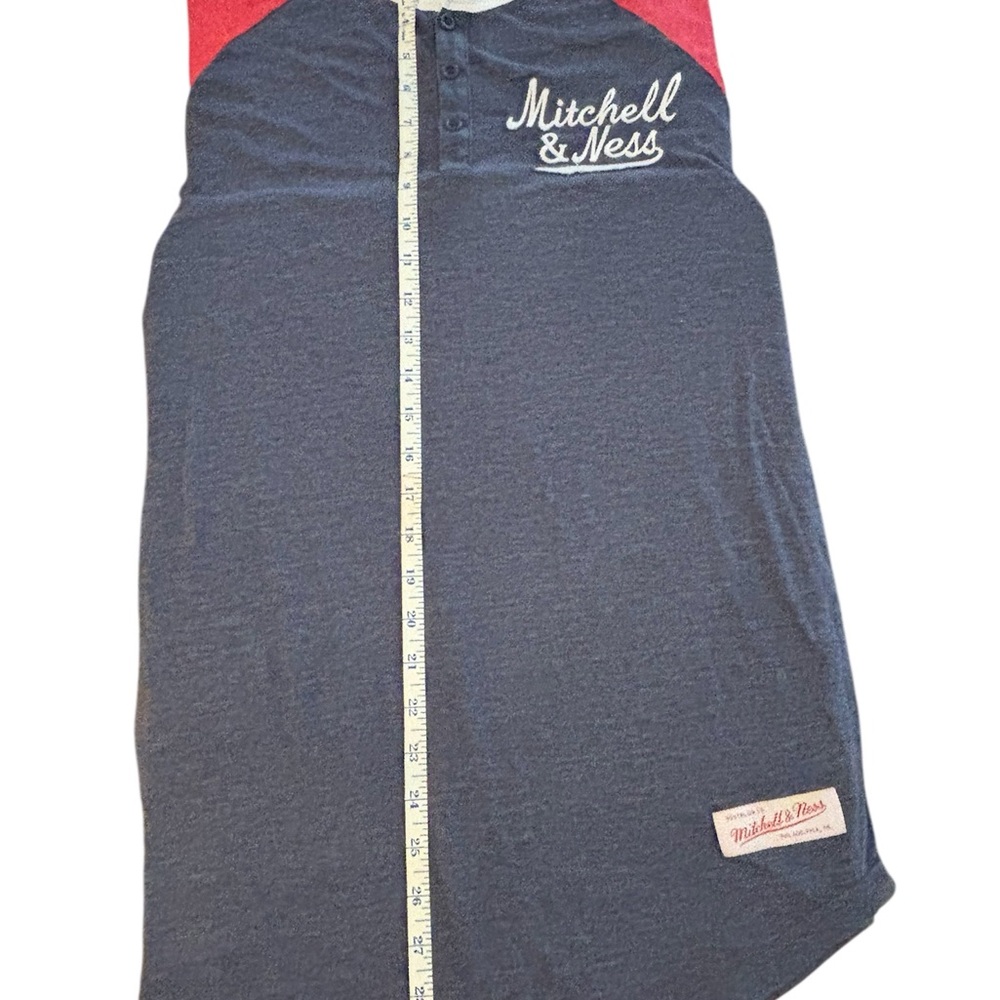 Mitchell Ness Raglan 3/4"" Sleeve T Shirt Men's Large Nostalgia Y2K Baseball - Picture 5 of 5